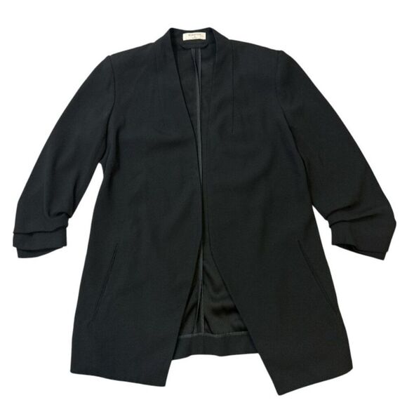 Aritiza Babaton Power Blazer Sz 4 Black Open Front Minimalist Career Chic - Picture 8 of 15